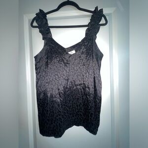 entro black Leopard print Top